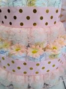 roosa-kuldne mähkmetort kaisutekiga 1