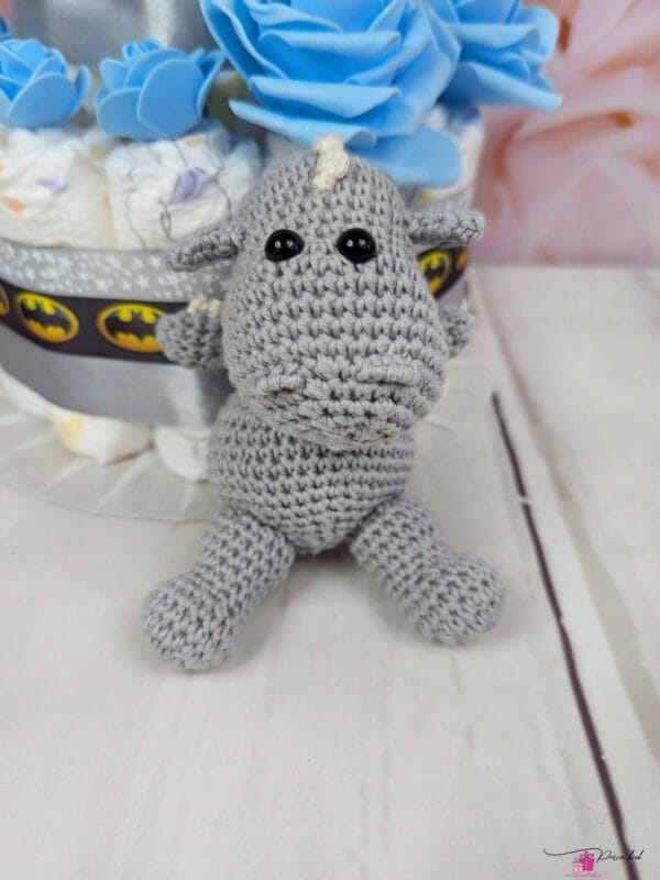 Hall mähkmetort Amigurumi draakoniga 1