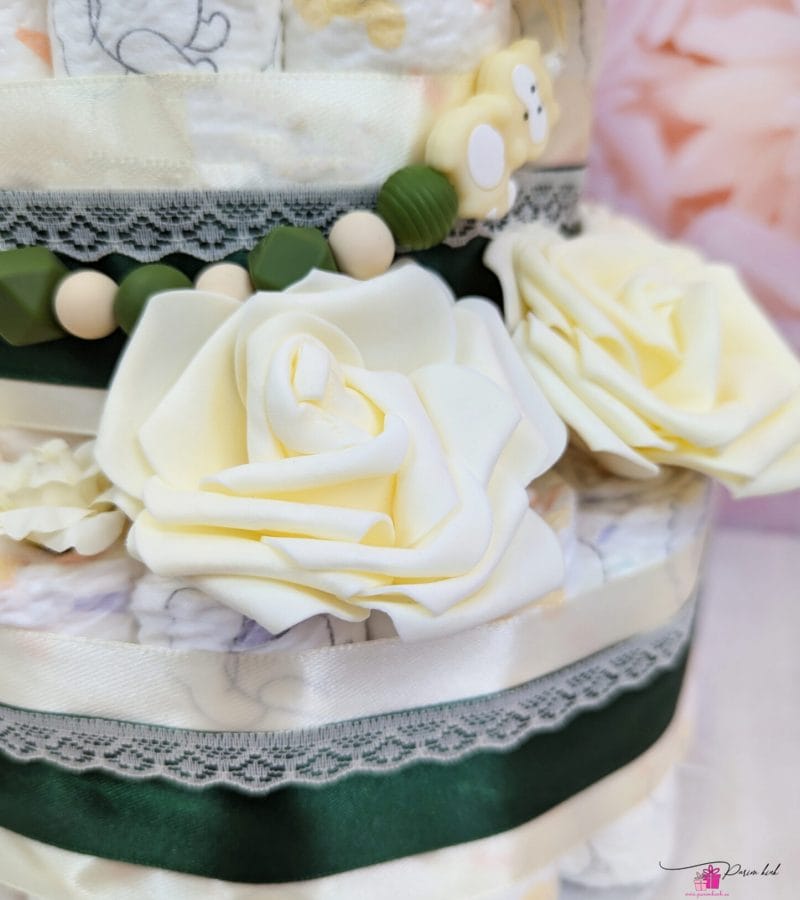 Roheline-Beež mähkmetort lutiketiga 2 Roheline-Beež mähkmetort lutiketiga 2