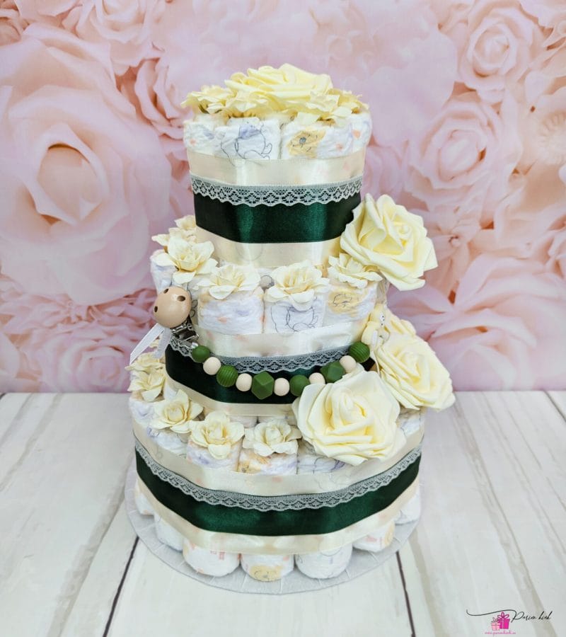 Roheline-Beež mähkmetort lutiketiga 3 Roheline-Beež mähkmetort lutiketiga 3