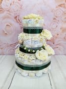 Roheline-Beež mähkmetort lutiketiga