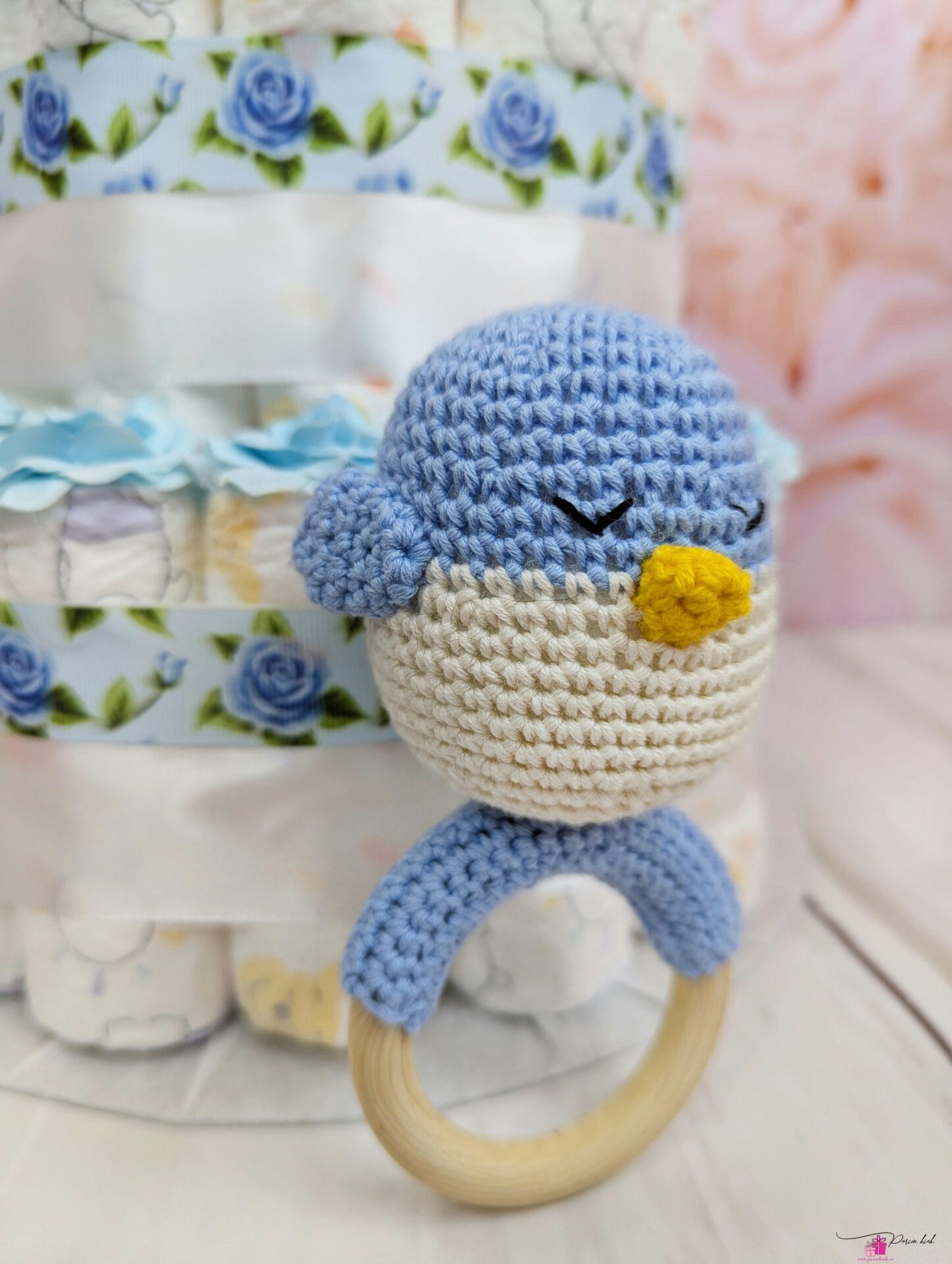 Sinine mähkmetort käsitöö kõristiga 1