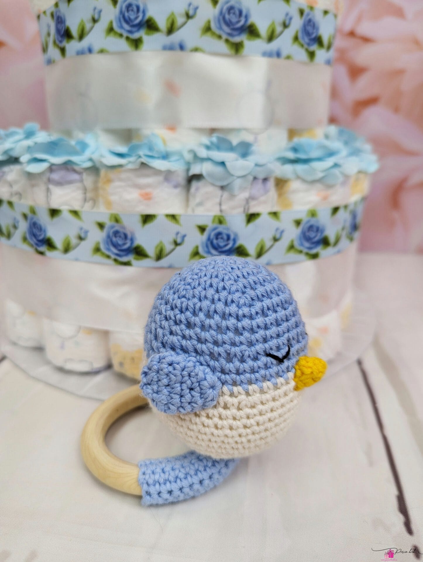 Sinine mähkmetort käsitöö kõristiga 2