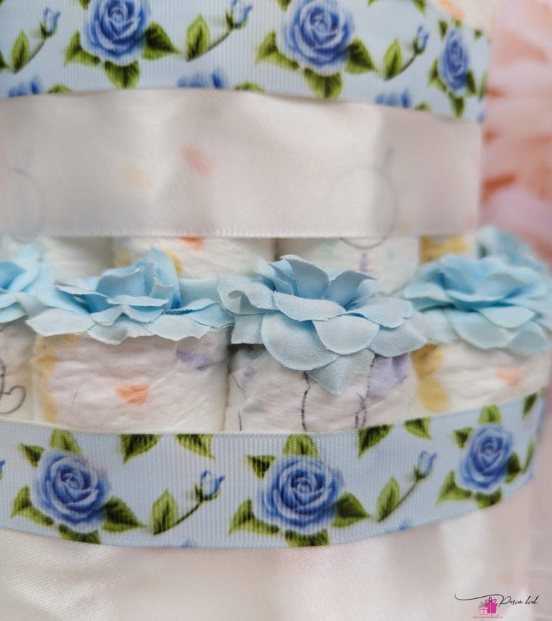 Sinine mähkmetort käsitöö kõristiga 3 Sinine mähkmetort käsitöö kõristiga 3