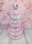 heleroosa mähkmetort kassiga