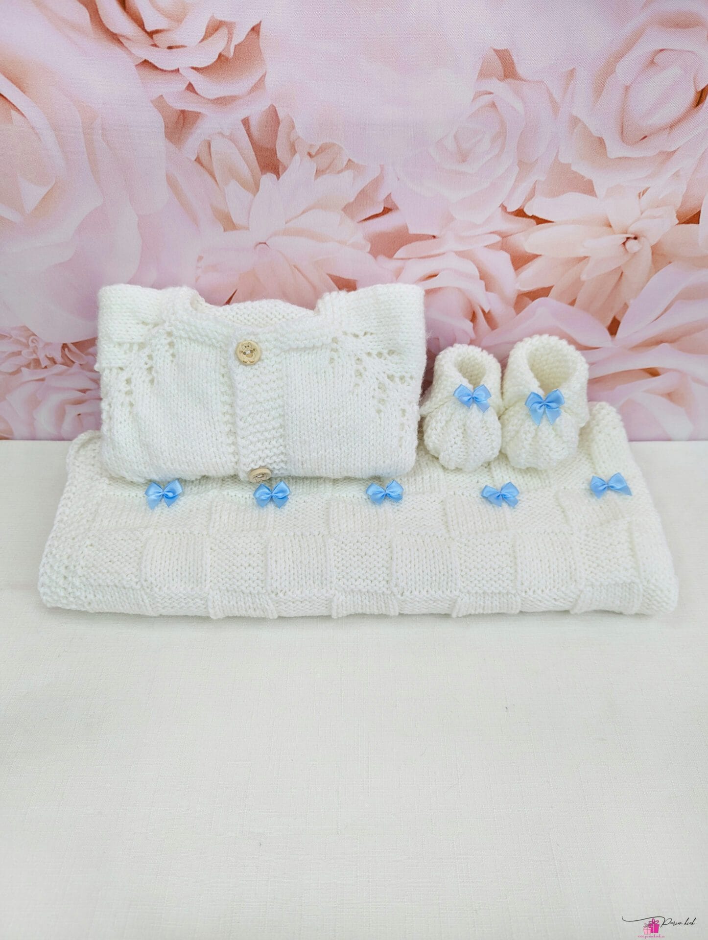 sinine kootud beebi komplekt 1