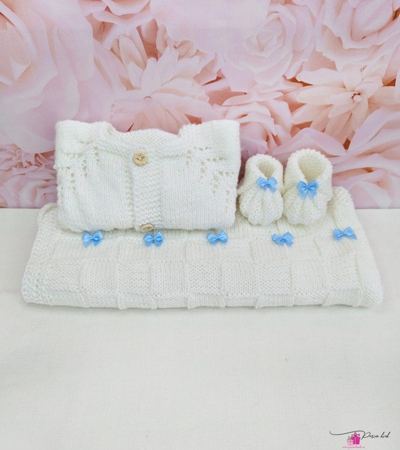 sinine kootud beebi komplekt 1