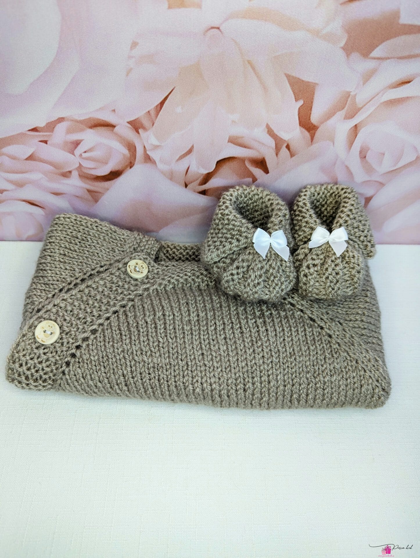 Kootud beebi kampsun ja papud 2