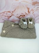 Kootud beebi kampsun ja papud 2