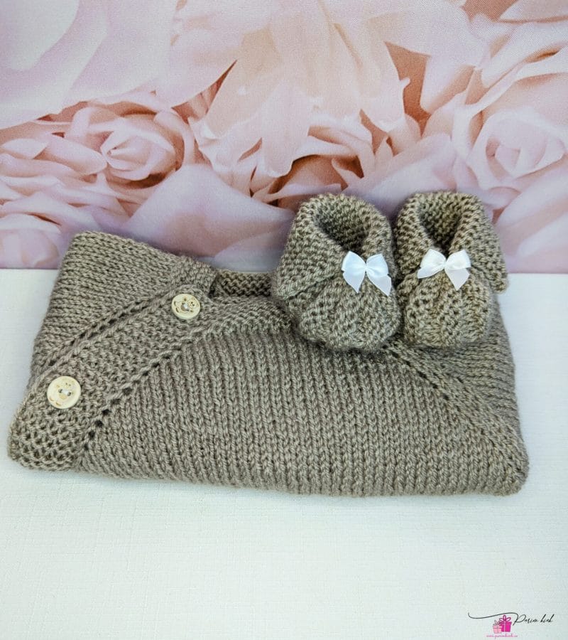 Kootud beebi kampsun ja papud 2 Kootud beebi kampsun ja papud 2