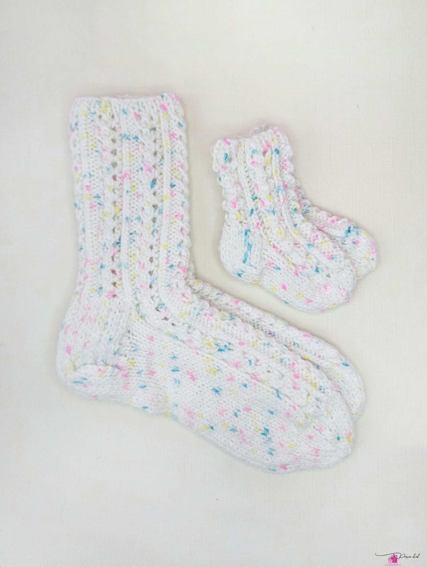 Täpilised Pitssokid Emale ja Beebile