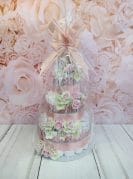 roosa mähkmetort närimisleluga