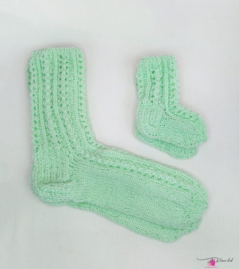 Mündirohelised Pitssokid Emale ja Beebile 2 Mündirohelised Pitssokid Emale ja Beebile 2