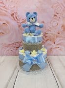 sinine mähkmetort amigurumi karuga 2