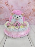 heleroosa mähkmetort siiliga