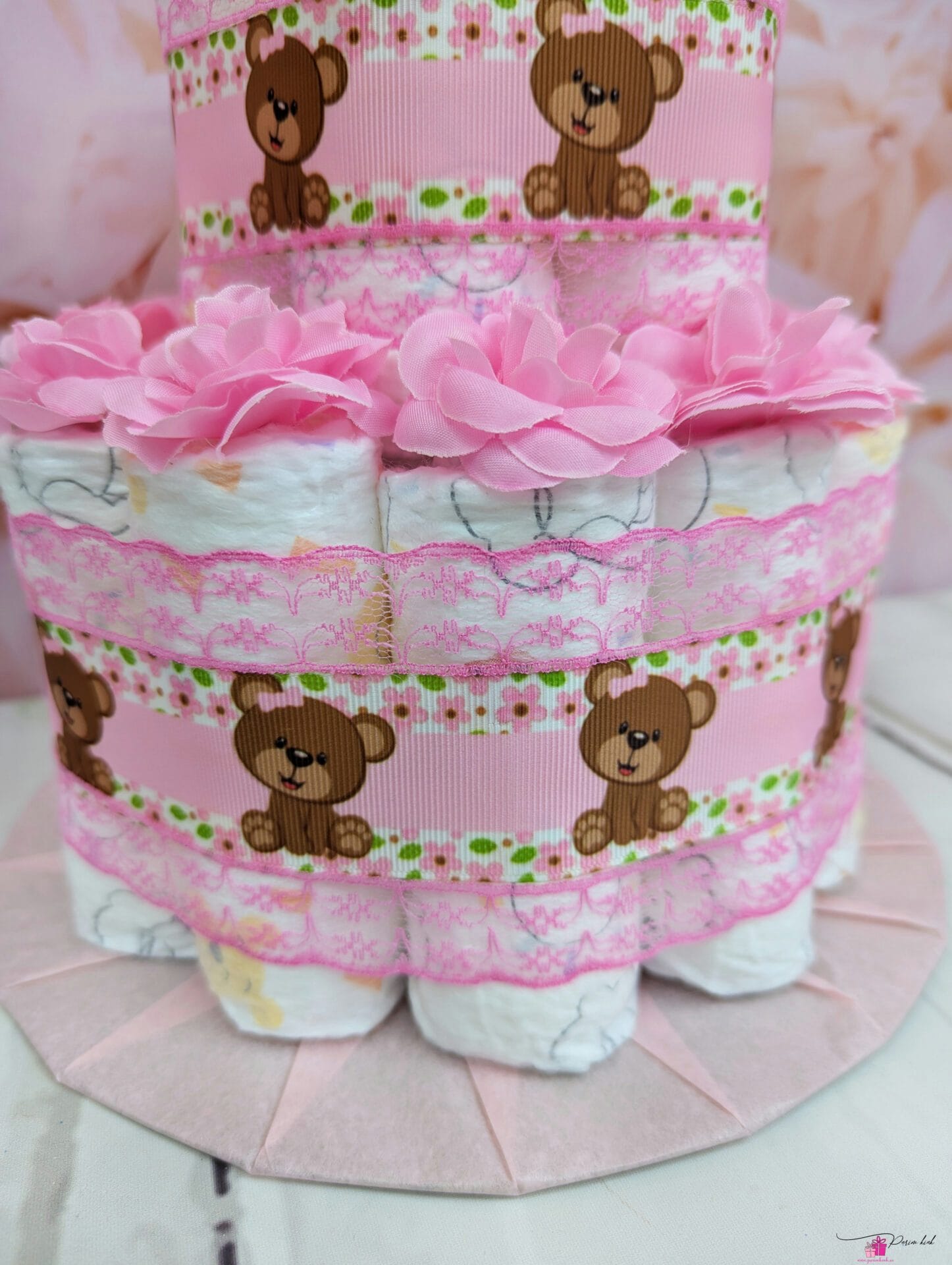 heleroosa mähkmetort käsitöö papudega