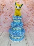 sinine mähkmetort laamaga