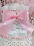 Heleroosa täpiline mähkmetort lutiketiga