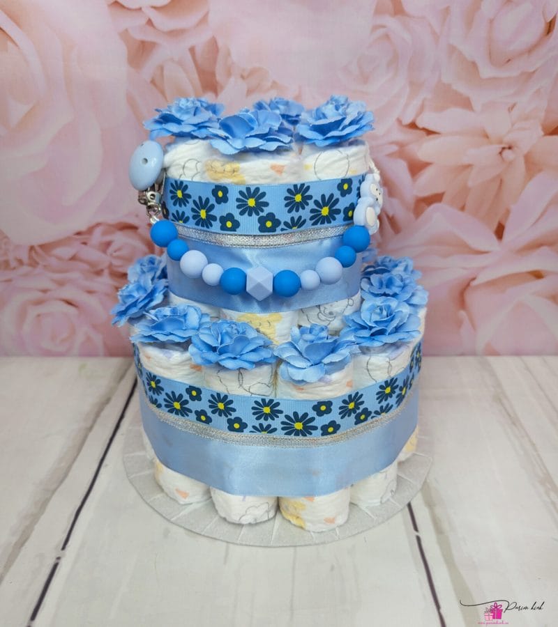 Sinine mähkmetort pesukaru lutiketiga Sinine mähkmetort pesukaru lutiketiga