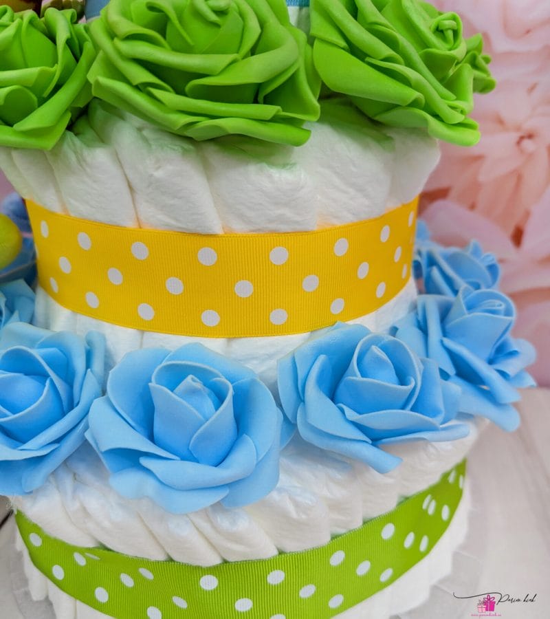 Värviline mähkmetort ussikesega 2 Värviline mähkmetort ussikesega 2