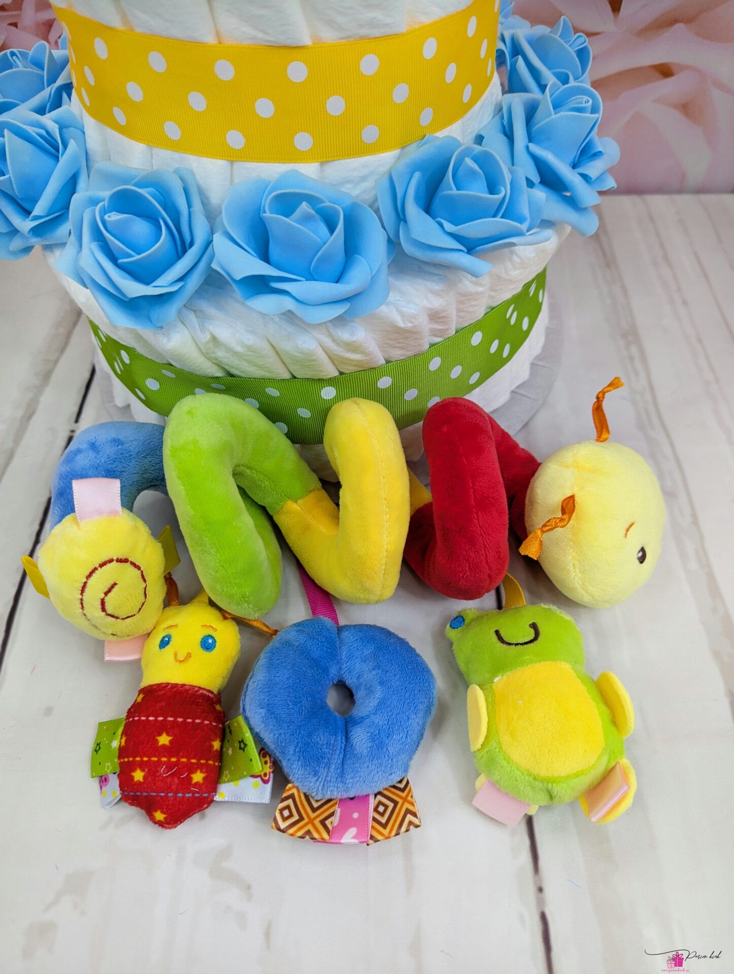 Värviline mähkmetort ussikesega 3