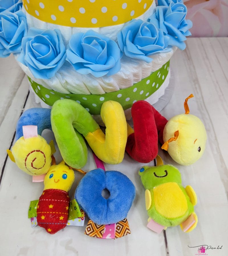 Värviline mähkmetort ussikesega 3 Värviline mähkmetort ussikesega 3