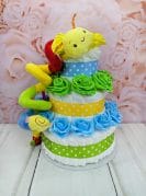 Värviline mähkmetort ussikesega