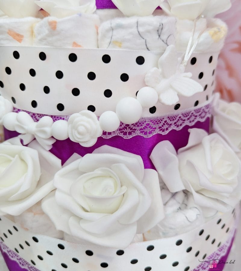 lilla täpiline mähkmetort lutiketiga 1 lilla täpiline mähkmetort lutiketiga 1