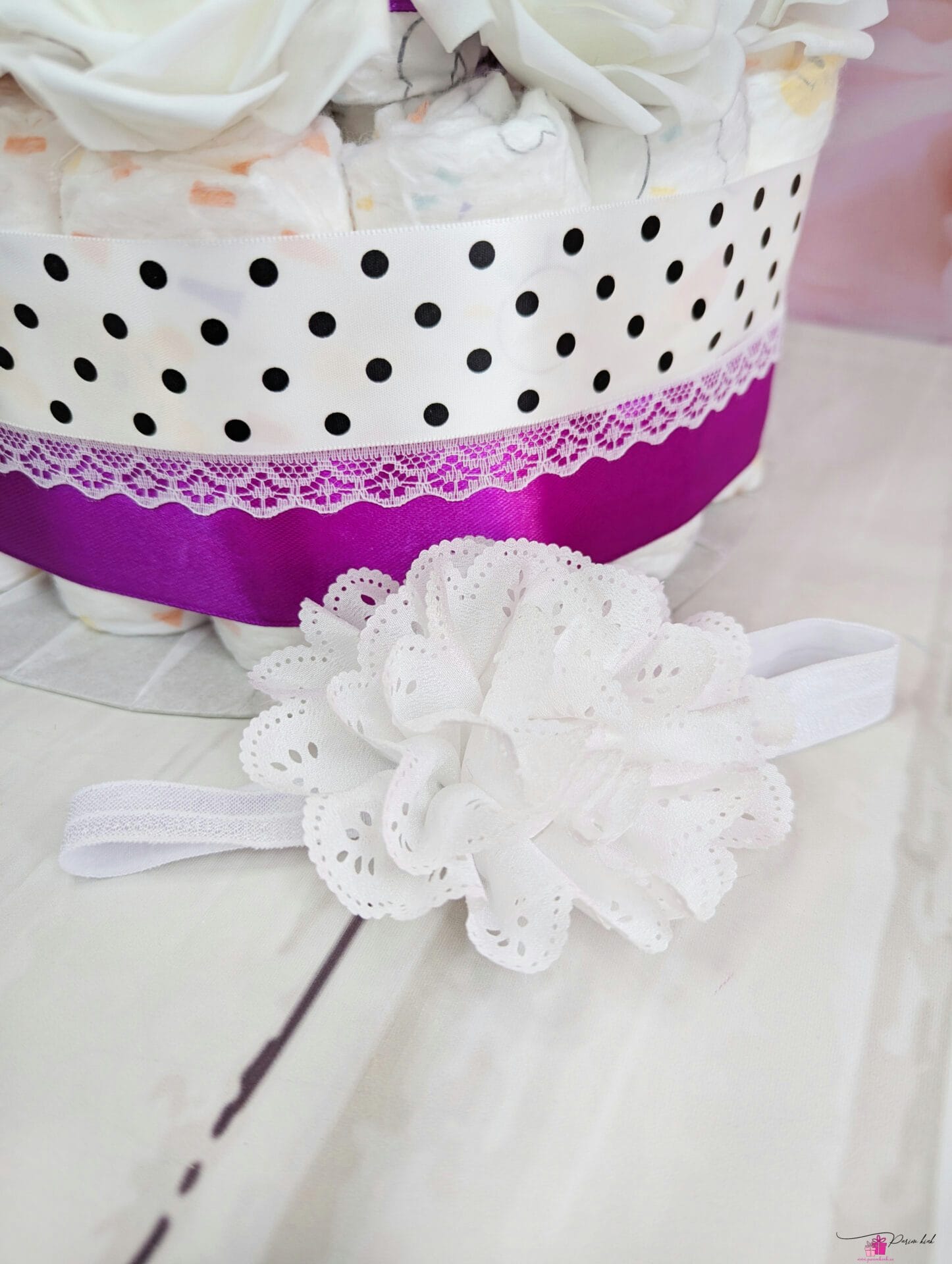 lilla täpiline mähkmetort lutiketiga 2