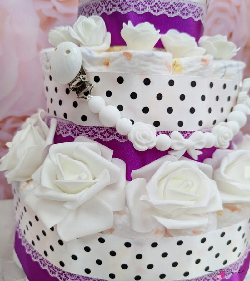 lilla täpiline mähkmetort lutiketiga 3 lilla täpiline mähkmetort lutiketiga 3