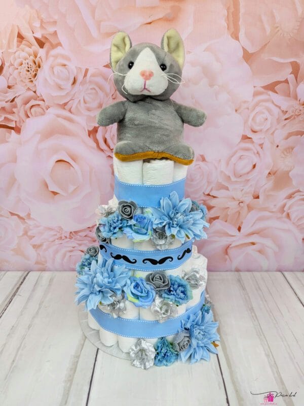 sinine mähkmetort kass-koeraga 5