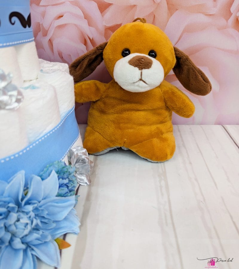 sinine mähkmetort kass-koeraga sinine mähkmetort kass-koeraga