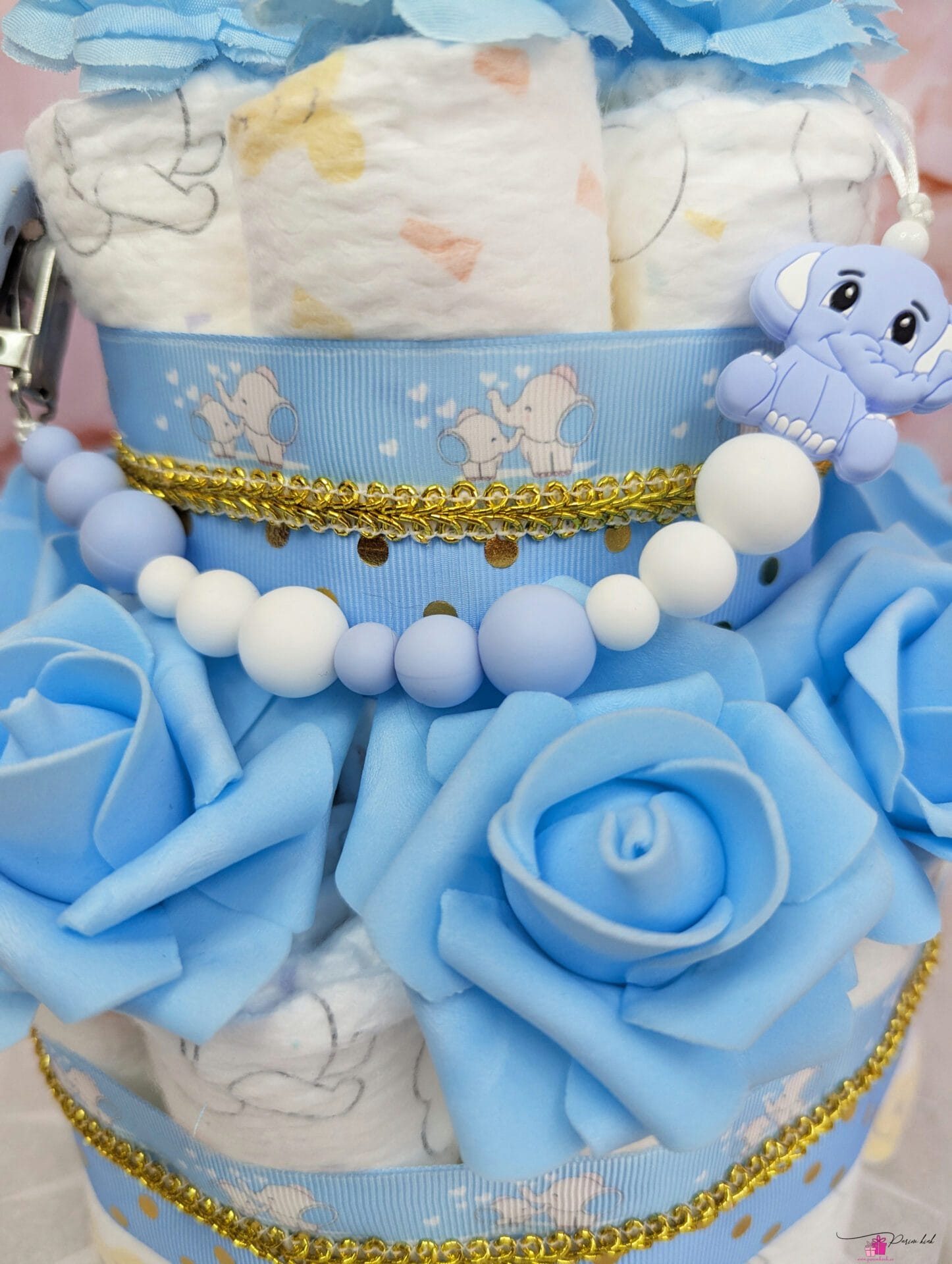 sinine täpiline mähkmetort lutiketiga 1