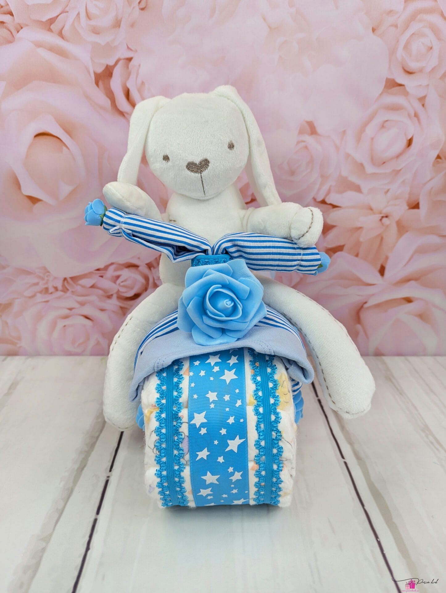 sinine motikas jänkuga 2