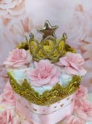 roosa-kuldne mähkmetort krooniga 2