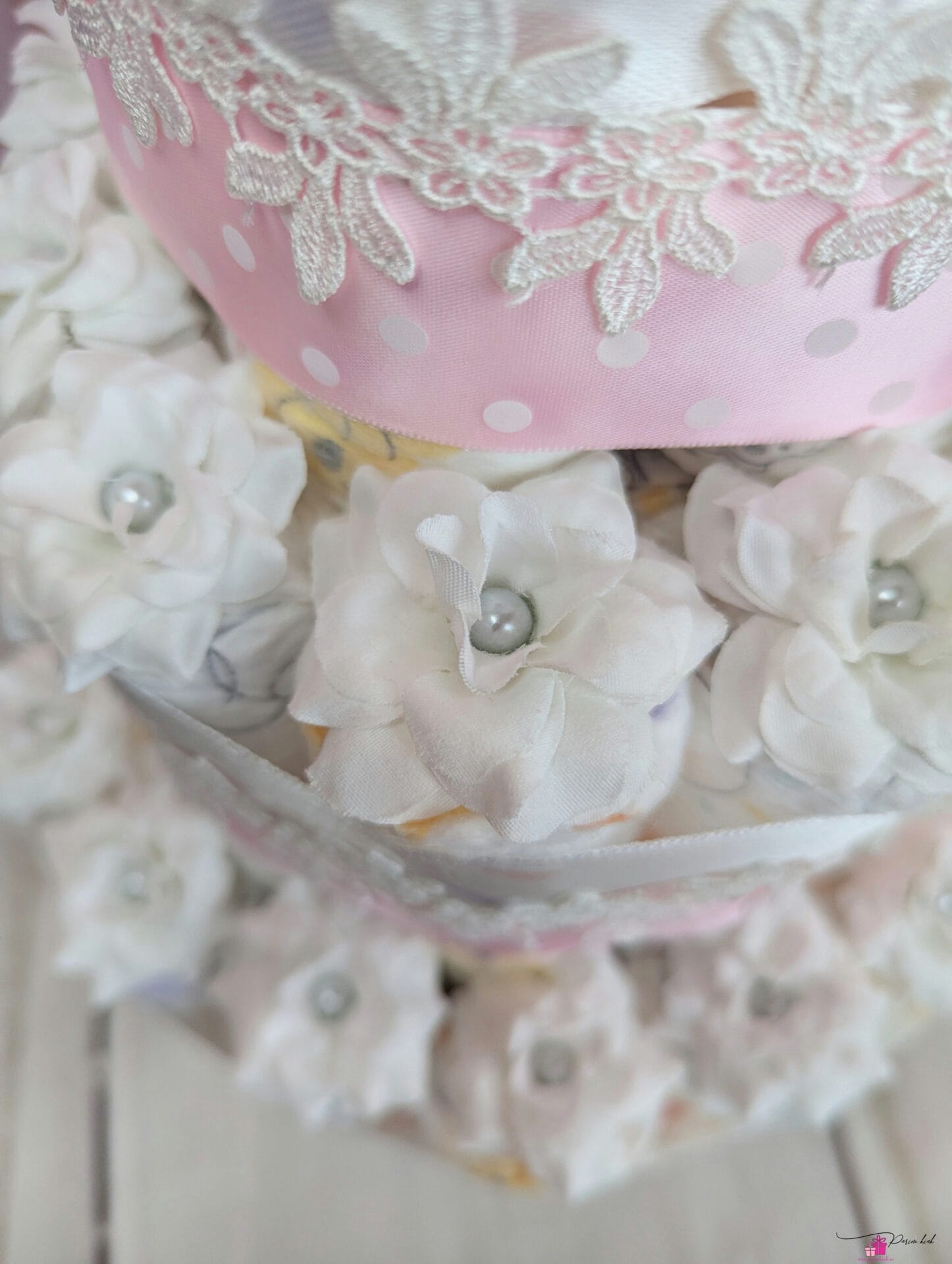 roosa-valge mähkmetort papudega 2