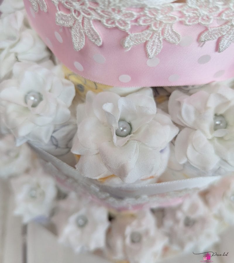 roosa-valge mähkmetort papudega 2 roosa-valge mähkmetort papudega 2