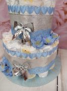 sinine-hõbe mähkmetort karuga 1