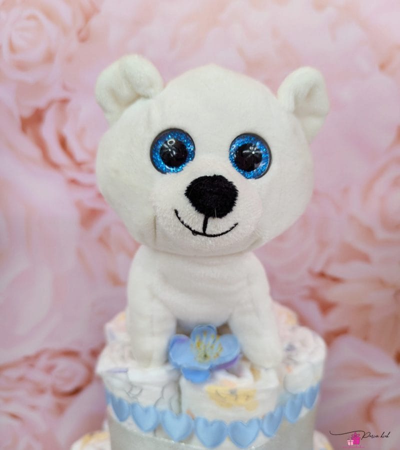 sinine-hõbe mähkmetort karuga 2 sinine-hõbe mähkmetort karuga 2