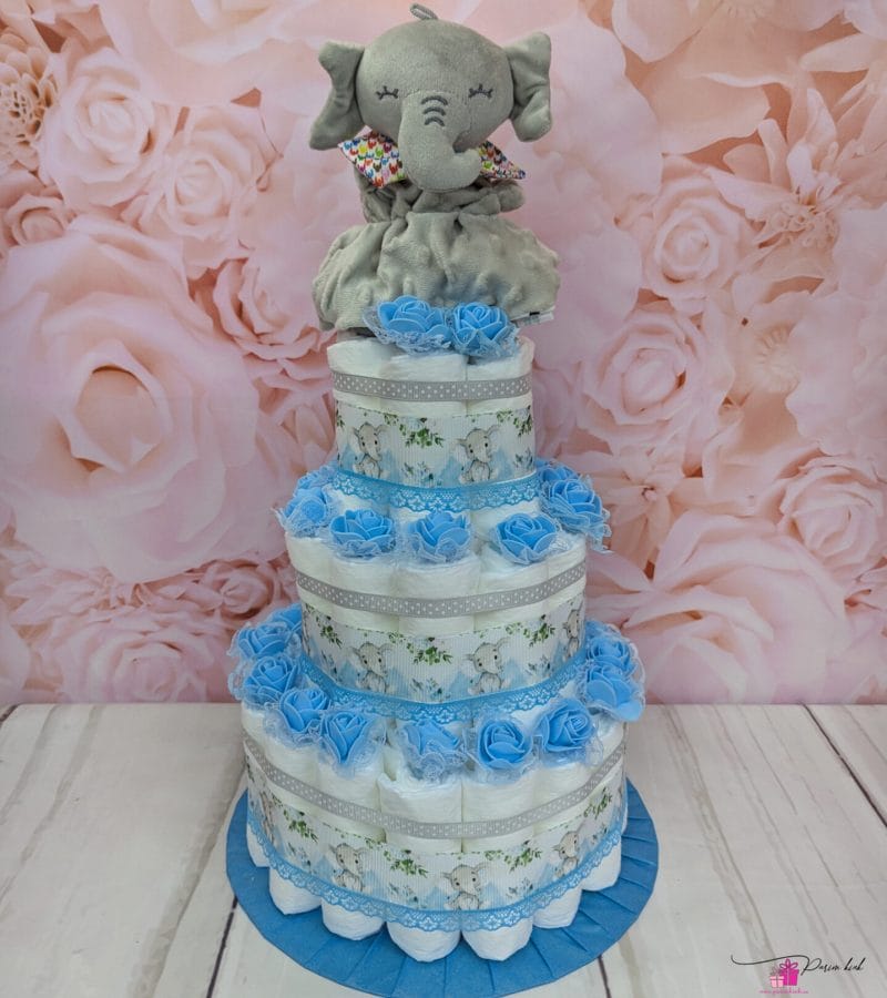 Sinine elevandi mähkmetort kaisutekiga 1 Sinine elevandi mähkmetort kaisutekiga 1