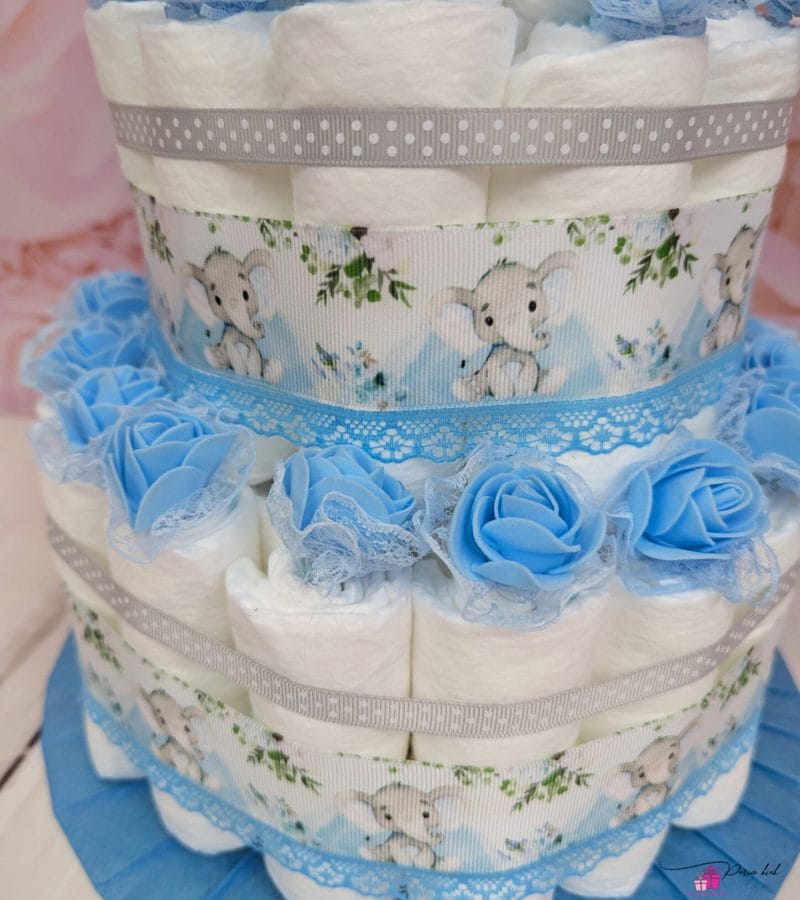 Sinine elevandi mähkmetort kaisutekiga Sinine elevandi mähkmetort kaisutekiga