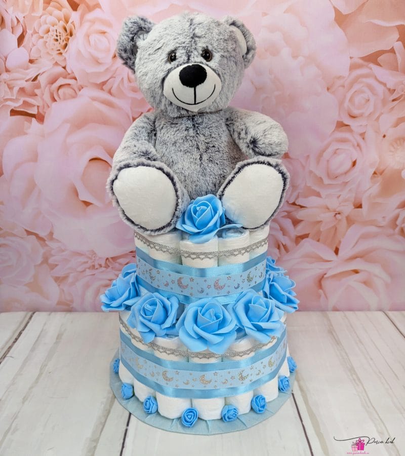 helesinine mähkmetort karumõmmiga helesinine mähkmetort karumõmmiga