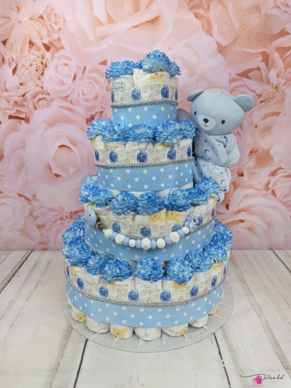 sinine neljakordne mähkmetort kaisutekiga