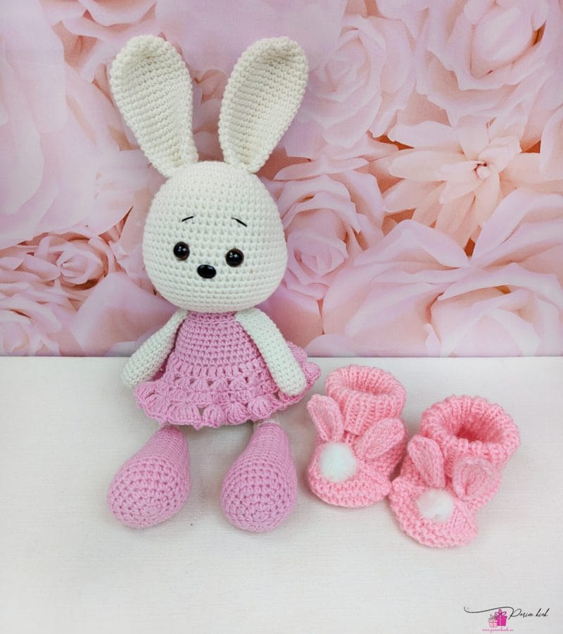 amigurumi jänkutüdruk ja jänkupapud