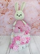 lilleline mähkmetort amigurumi jänesega