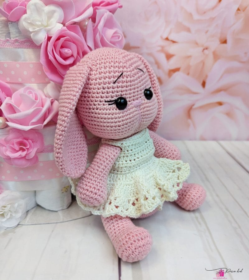 lilleline mähkmetort amigurumi jänkuga 1 lilleline mähkmetort amigurumi jänkuga 1