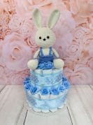 täpiline mähkmetort amigurumi jänkuga 1