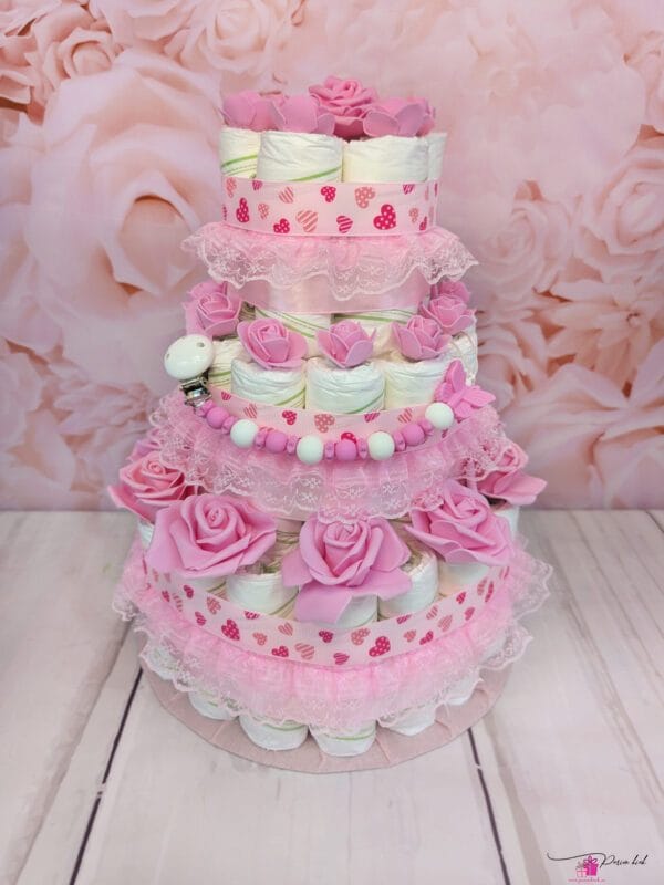 Roosa mähkmetort lublika lutiketiga