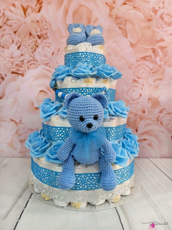 neljakordne mähkmetort käsitöö karu ja papudega