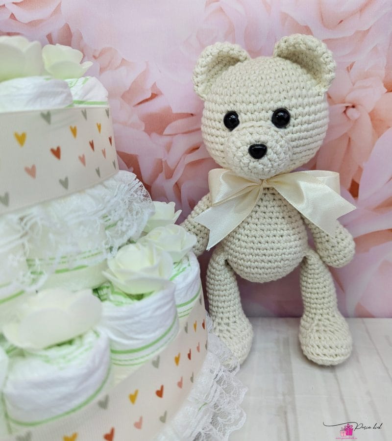 neutraalne mähkmetort amigurumi karuga 2 neutraalne mähkmetort amigurumi karuga 2